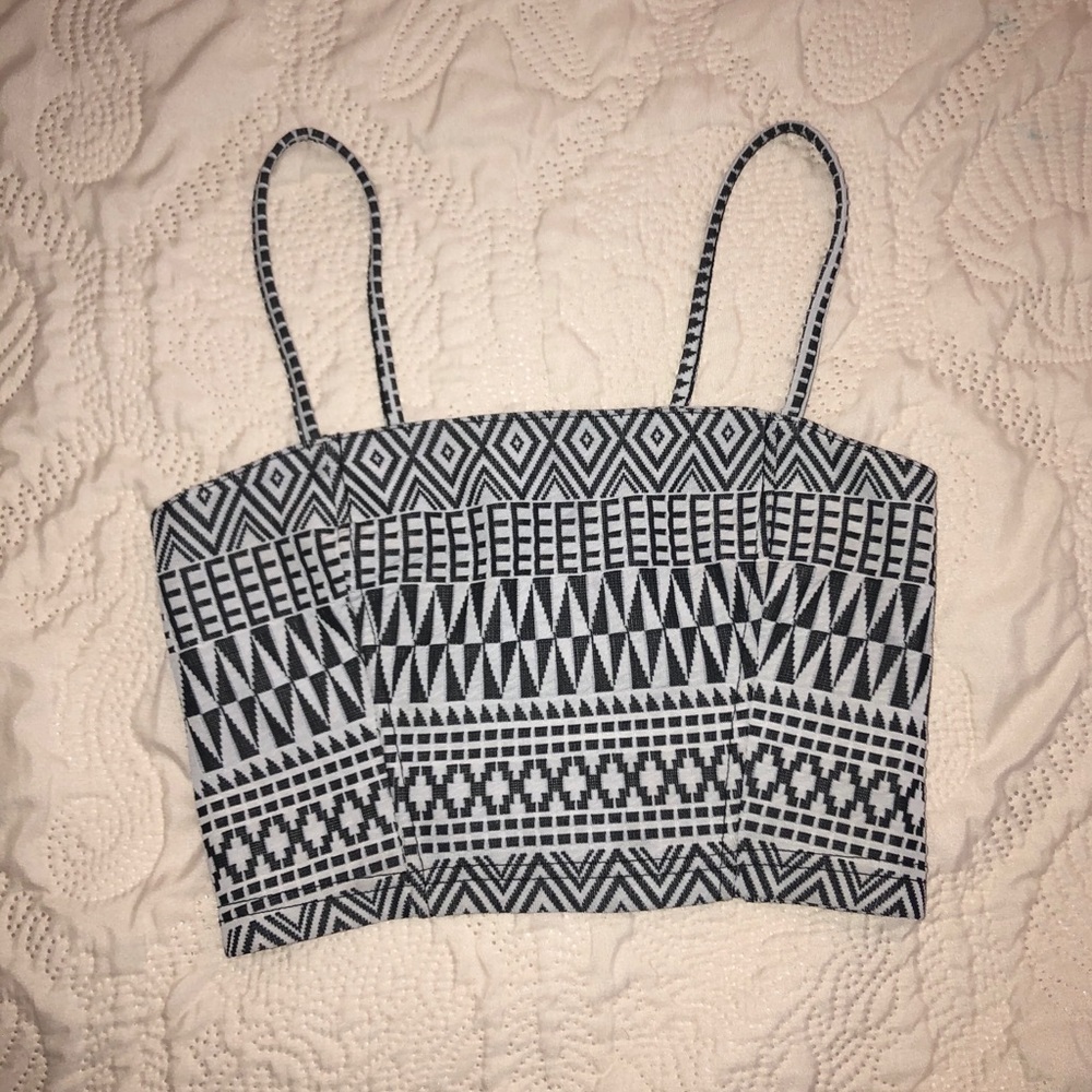 Strappy open back crop top